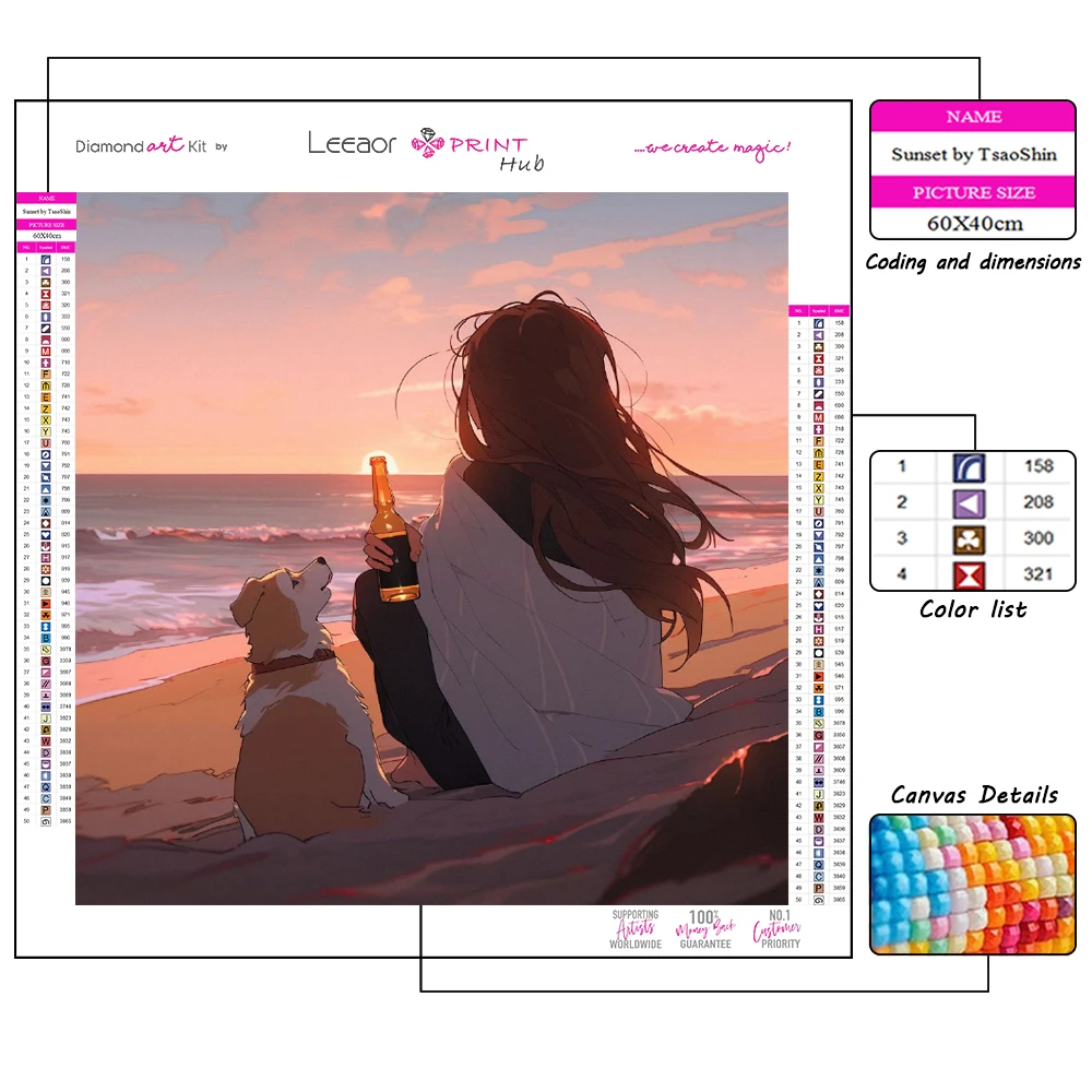 5d Diamond Painting Seaside Sunset Girl Full Diamond Mosaic Embroidery Cross Stitch Diamond Painting Kits Landscape Home Decor