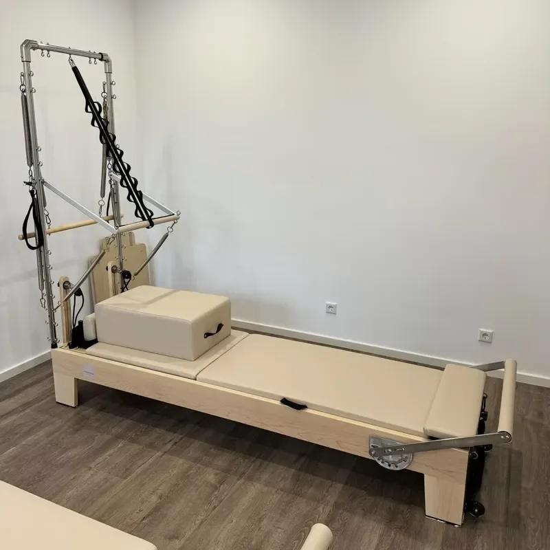 for Wooden Pilates Reformer Bed Compact Design Pilates Training Machine for Home and Club Use