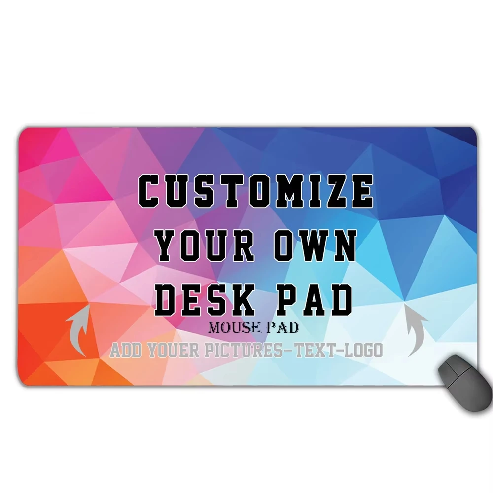 Custom Mouse Pad Personalized Photo Text Large Gaming Desk Mat Non‑Slip Rubber Base for Office Home Computer Laptop Decor Gift