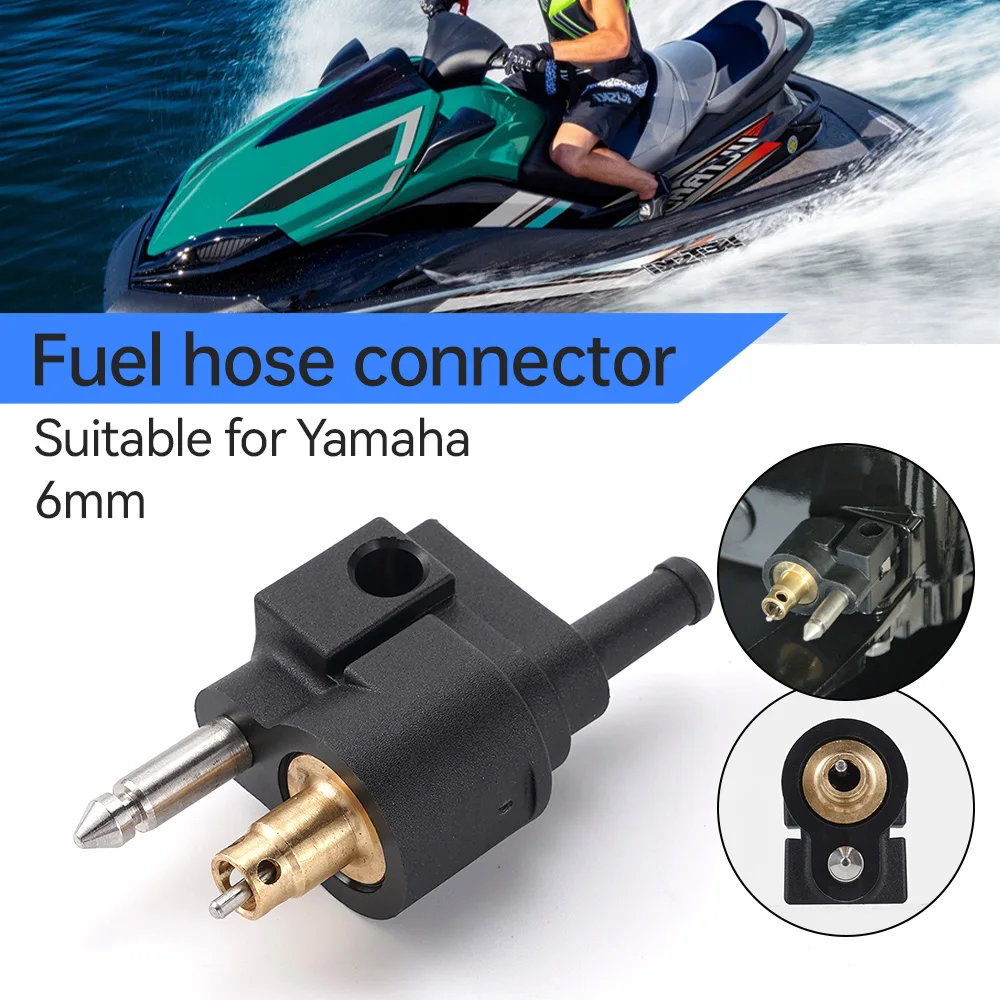 6mm Male Hose Fitting Oil Pipe Hose Connector Motorcycle Boat Adapter Pipe Joint Yacht Outboard Motor Male Joint Oil Tank Joint