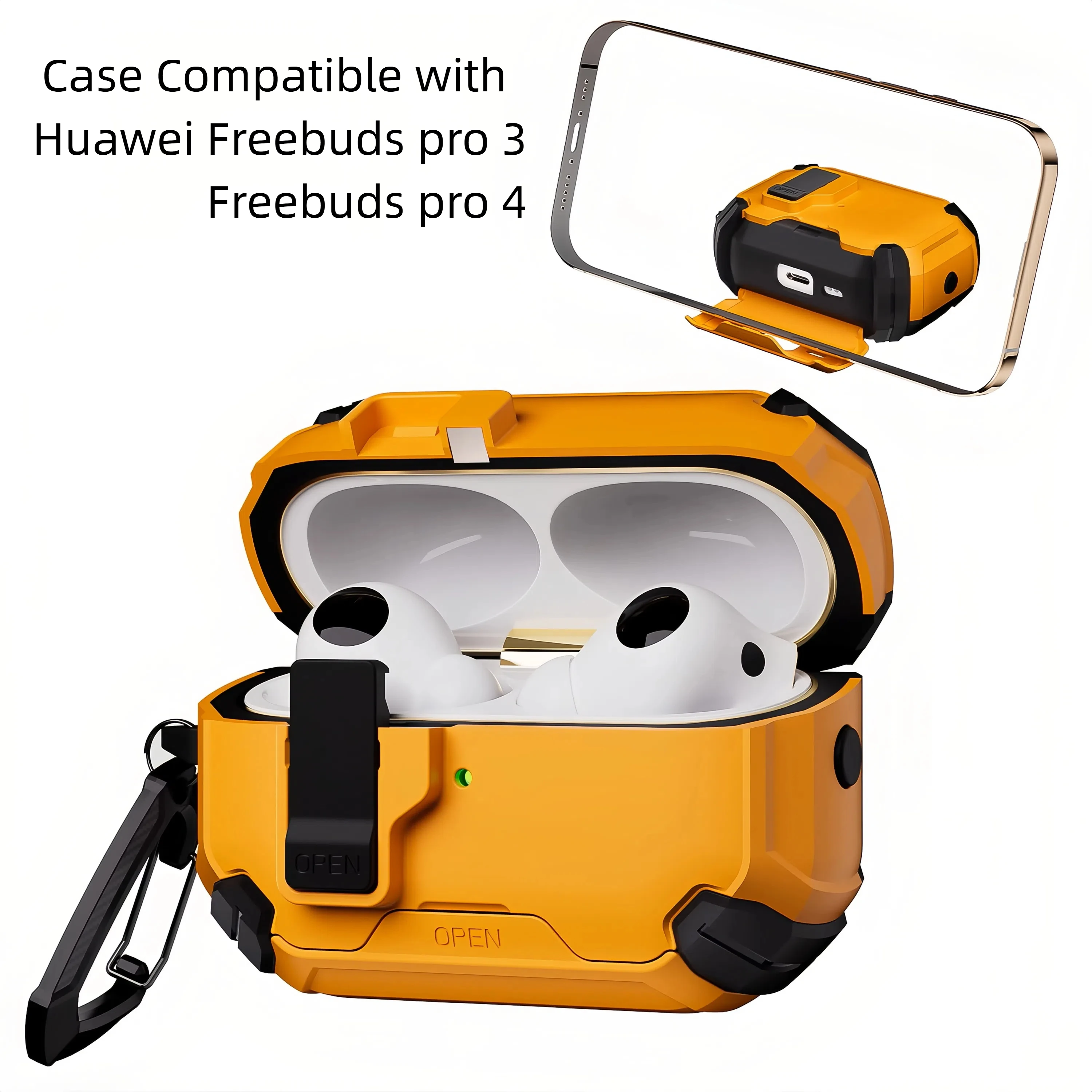 Case for Huawei Freebuds Pro 4 3 with Phone Stand and Pop Up Lock