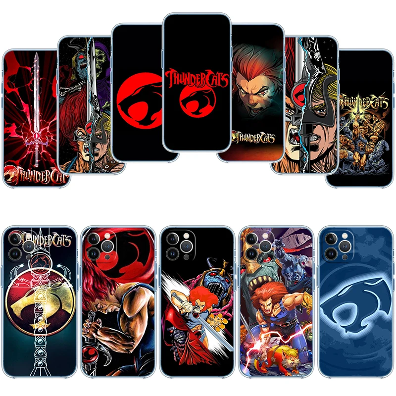 Capa de Telefone Transparente T-ThunderCats para Motorola Moto Edge 20 30 40 50 S30 Fusion Ultra Pro Neo Lite