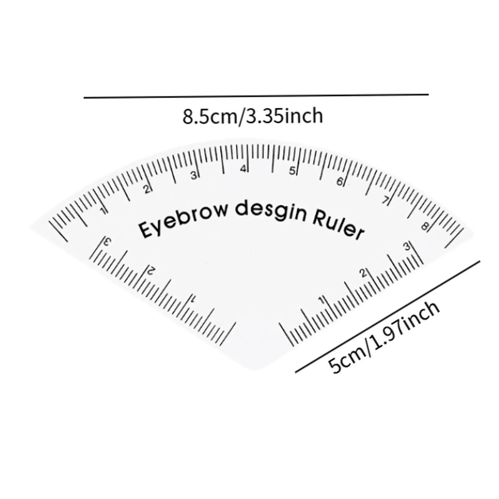 Eyebrow Design Stencil for Beginners Pocket Sized Lightweight Shaping Tool