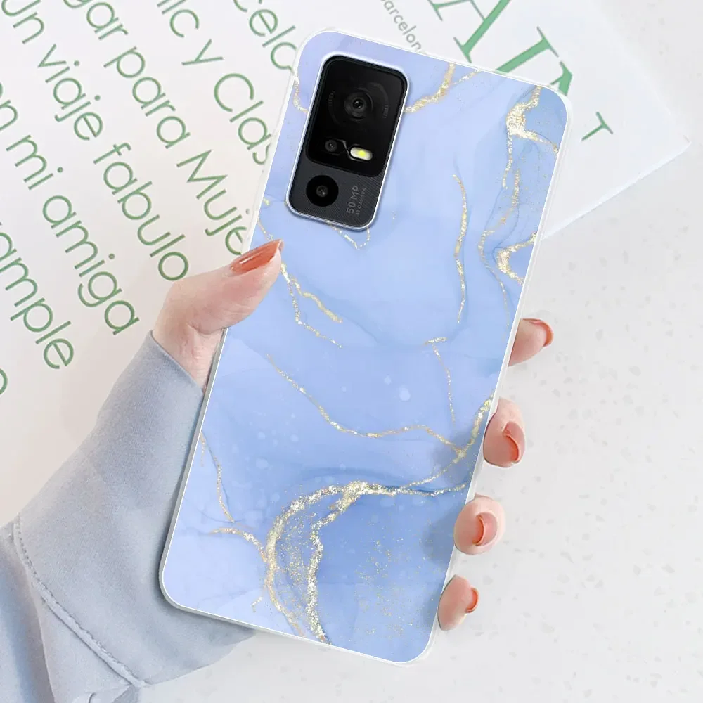 For TCL 40 SE Case 6.75 inch Clear Soft Silicone TPU Back Case Cover For TCL 40 SE Phone Case Funda For TCL 40SE Bumper Coque