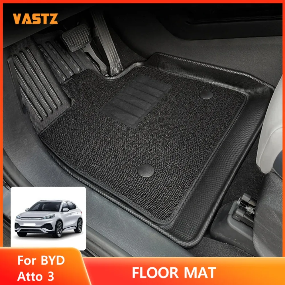 

VASTZ Fits BYD ATTO 3 Floor Mat Left Right Rudder Waterproof Wear-resistant Heavy Duty Floor Liner All Weather TPE Cargo Liner