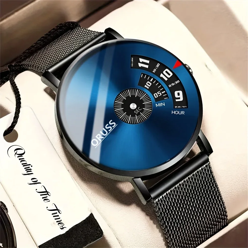 Men's Fashion Charm New Men's Watch Exquisite Movement Starry Sky Mesh Belt