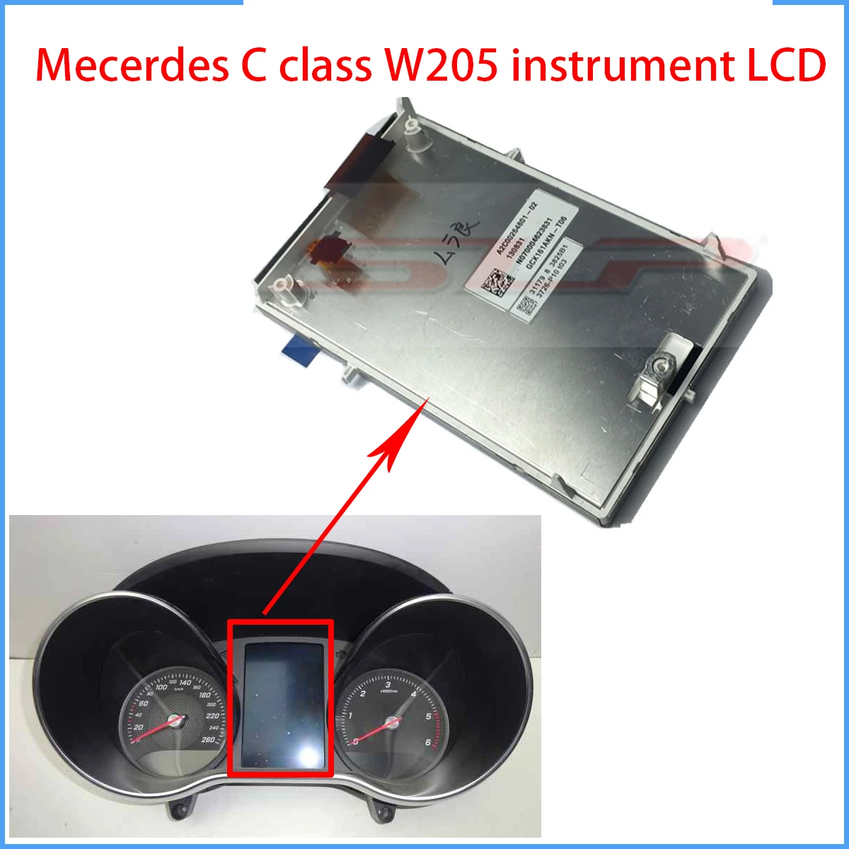 

GCX161AKN-T06 GCX161AKN-T03 DISPLAY LCD Mecerdes C class W205 2015-2018 LCD DISPLAY SCREEN dashboard replacement part