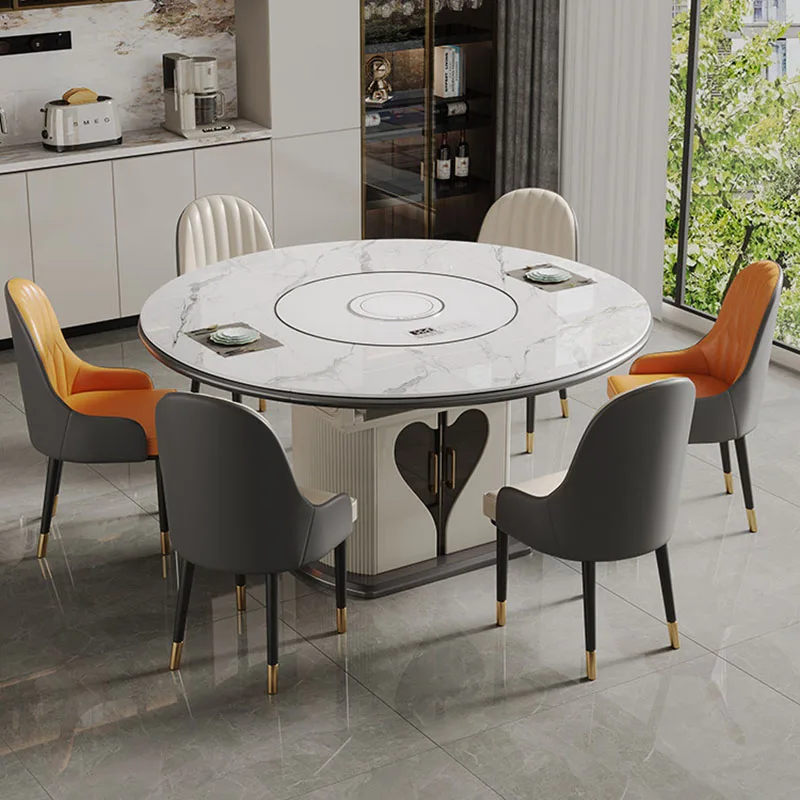 Luxury Modern Dining Table Mobile Restaurant Living Room Round Study Gaming Dining Table Writing Muebles Commercial Furniture