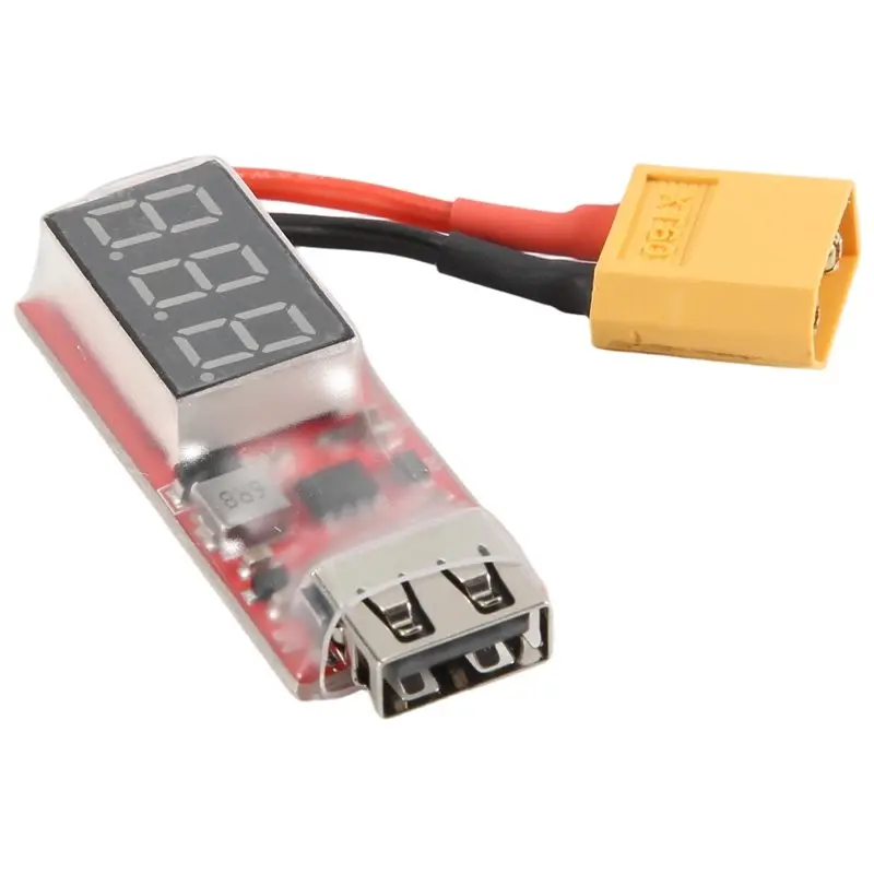 FBIL-2S-6S Lipo Lithium Battery To USB Converter With Voltage Display Adapter Board For Protect Phone Features