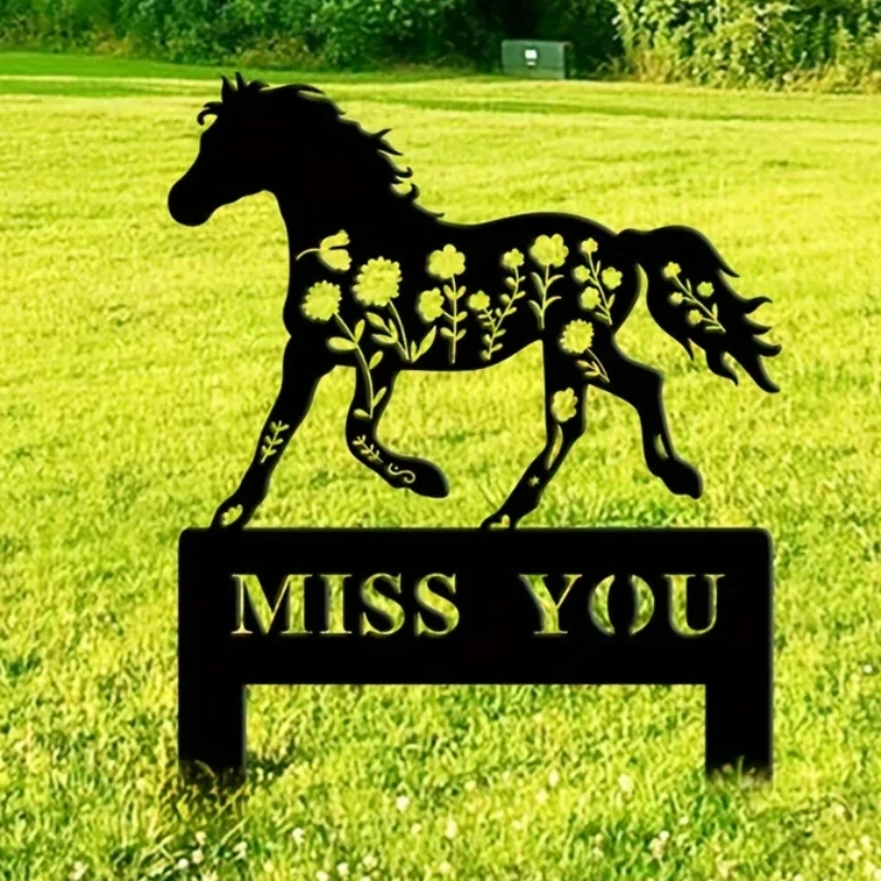 

Horse Memorial Stake Sign Grave Markers Metal Sign With Stake Horse Lover Gift Sympathy Sign Ranch Decor Remembrance Stake