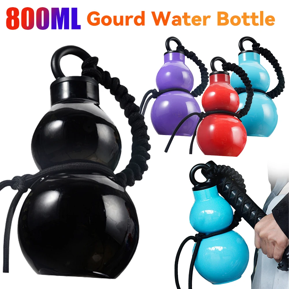 800ml Gourd Water Bottle Child Water Gourd Kettle Chinese Retro-Inspired Wu Kong Leakproof Water Jug for School Children Gift