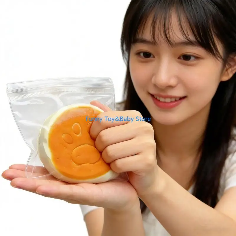 Cheesecake Vorm Knijpspeelgoed Zachte handtherapie Zintuiglijke Knijpspeelgoed Voor Volwassenen Kinderen Kantoor Reizen Gift