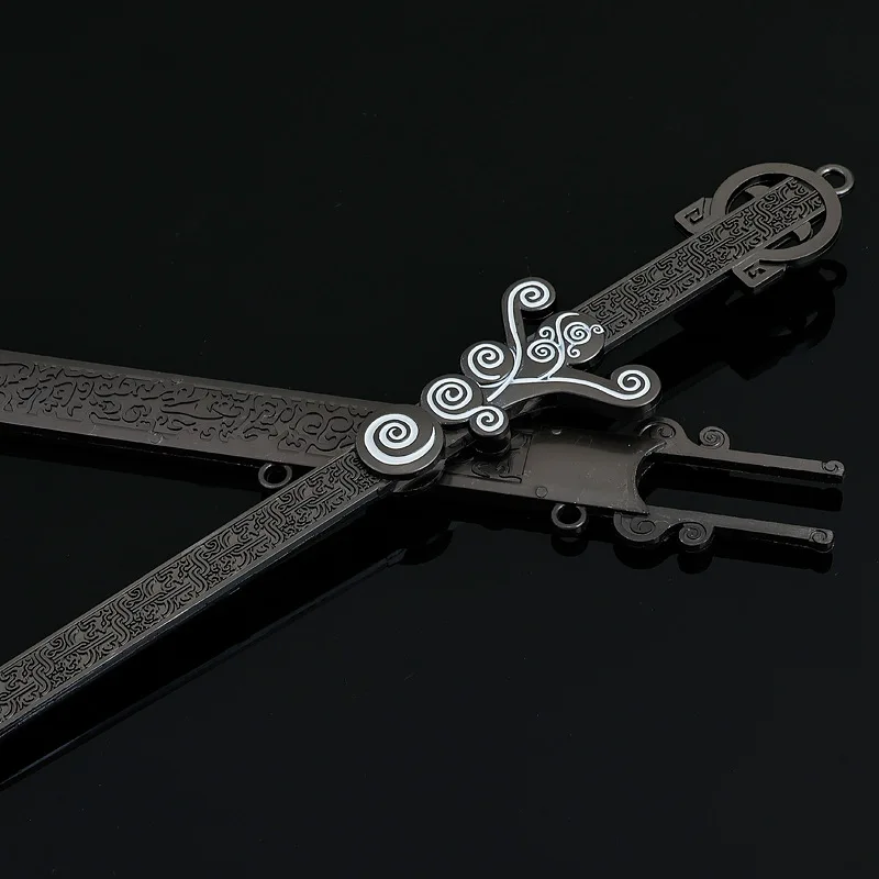 30 cm/11,81 in Qin's Moon Anime Peripherie Juzi Mo Mei Spielzeug Schwert Alte Chinesische Schwert Metall Waffe Modell Desktop zubehör Handwerk