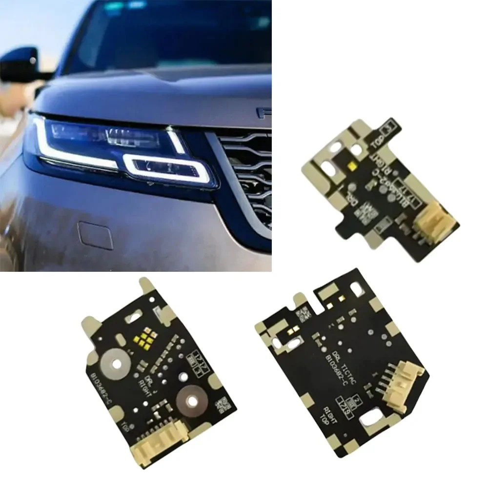

Новый B101672-C светодиодный модуль фар DRL для Range Rover Velar светодиодные фары дневных ходовых огней светодиодные платы B101682-C ярко