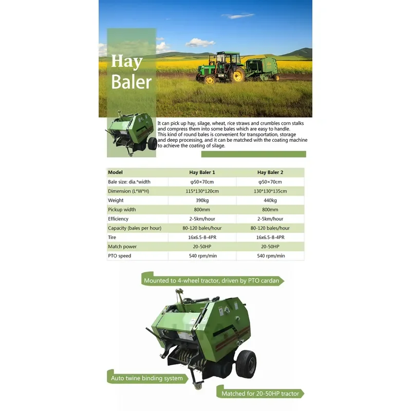 Image of LEFA HB-870 20-60PS Kleine Mini-Heuballenpresse mit Zapfwellenantrieb und 3-Punkt-Aufhängung, Landwirtschaftliches Gerät mit Traktor-Getriebe