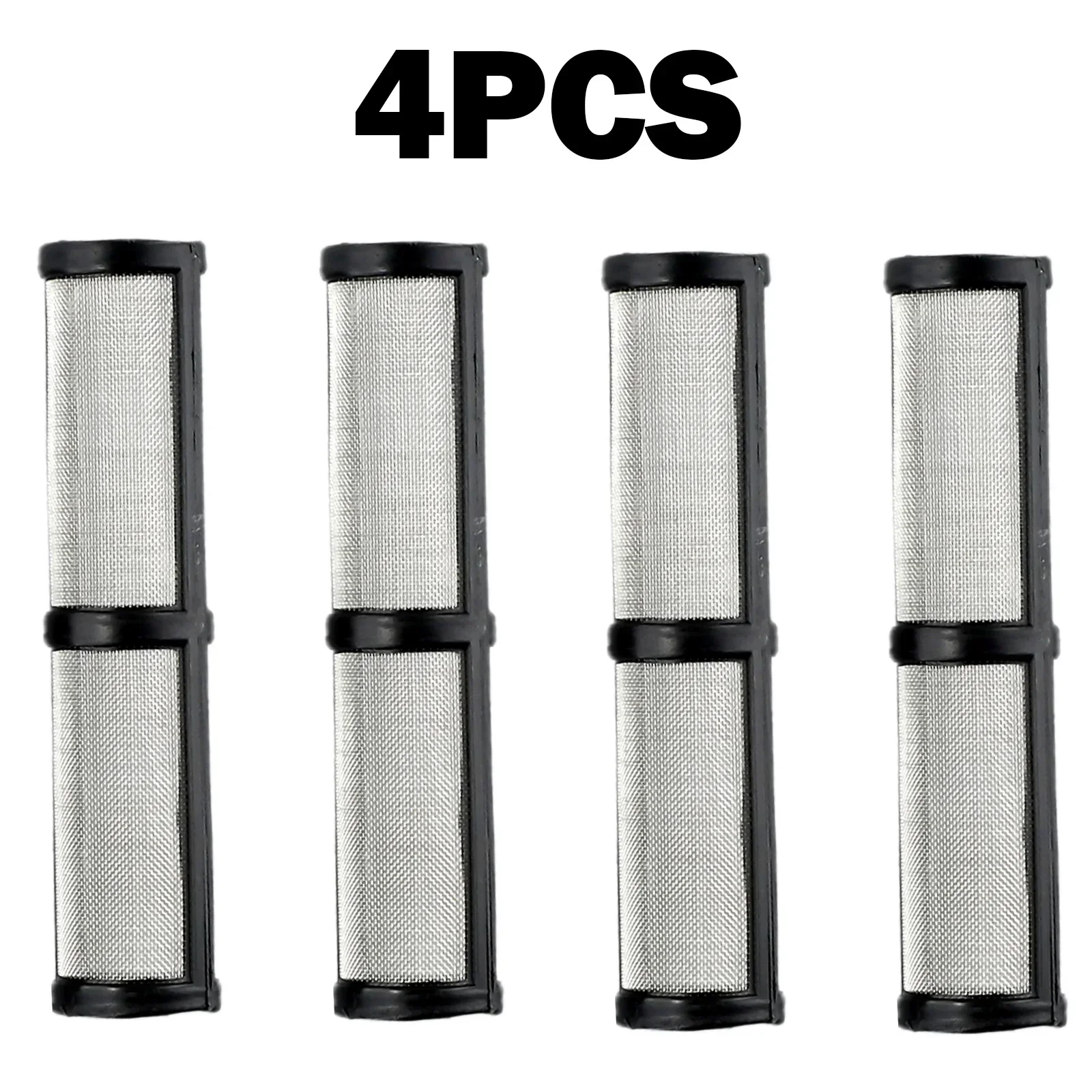 Para g 390/395/490/495/595 pulverizador filtro ferramenta de ar 4 pçs/set preto plástico peças da ferramenta elétrica malha aço inoxidável