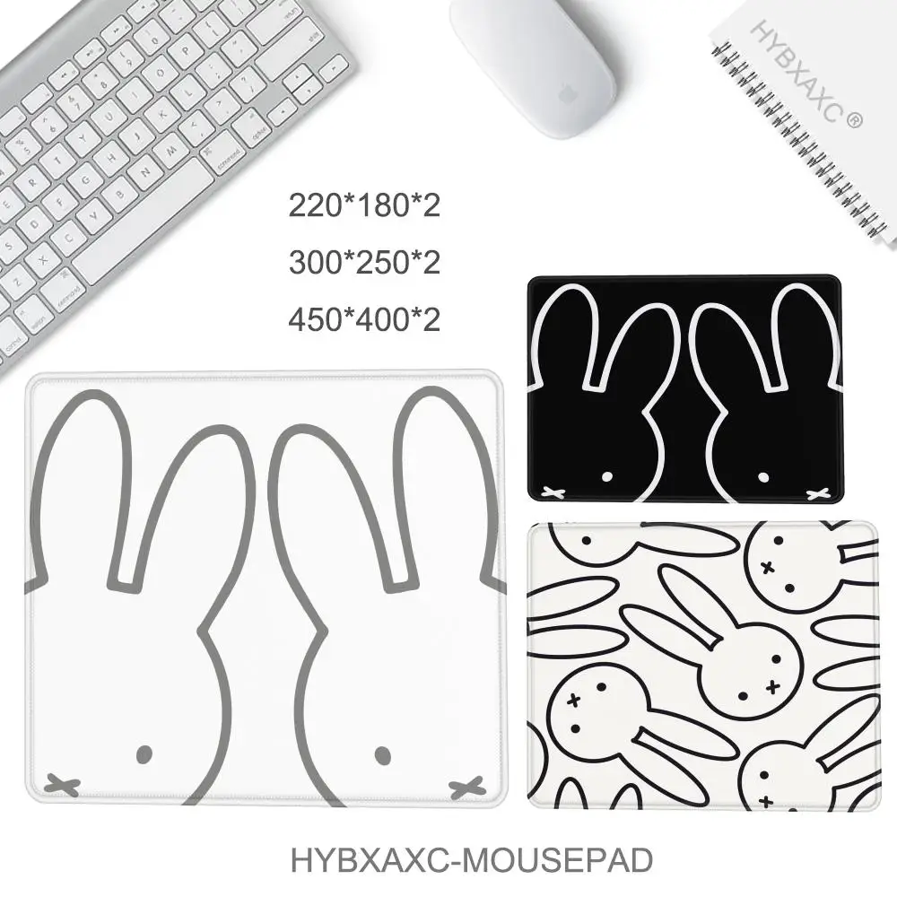 45x40cm Cartoon Rabbit Desk Mat Cute baby rabbit Gaming Mousepad kawaii Animal Gamer Mousepads Natural Rubber Keyboard Mats
