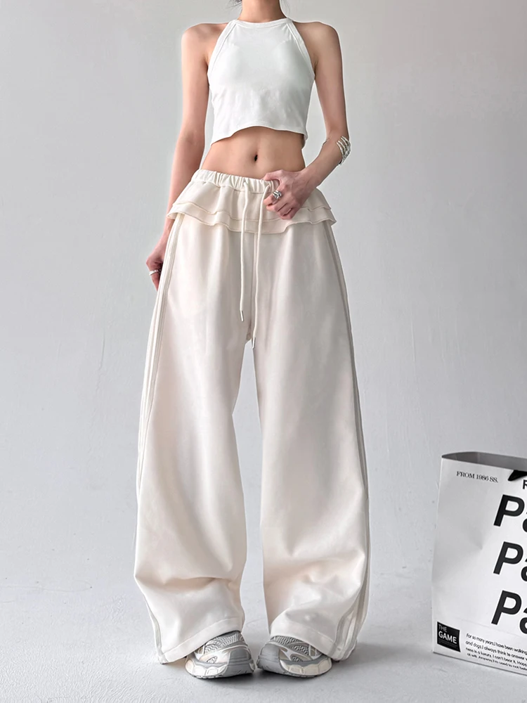 

High Waist Loose Women's Sweatpants Casual Straight Leg Floor-Length Spor Trousers Spring Autumn New Sle Comfortable