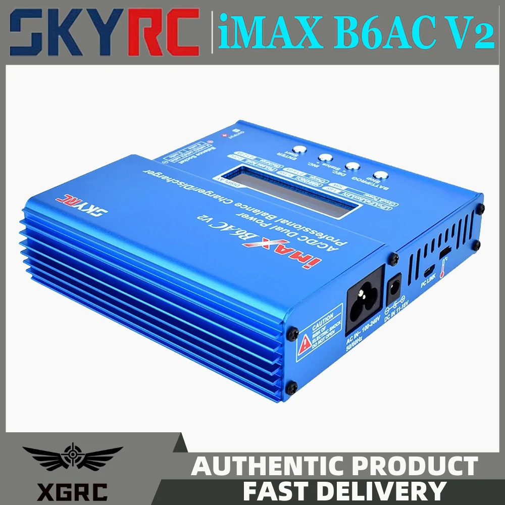 Skyrc imax b6ac v2 50w 6a carregador de equilíbrio descarregador tela lcd digital li-ion nimh lipo bateria para modelo rc carregamento de bateria