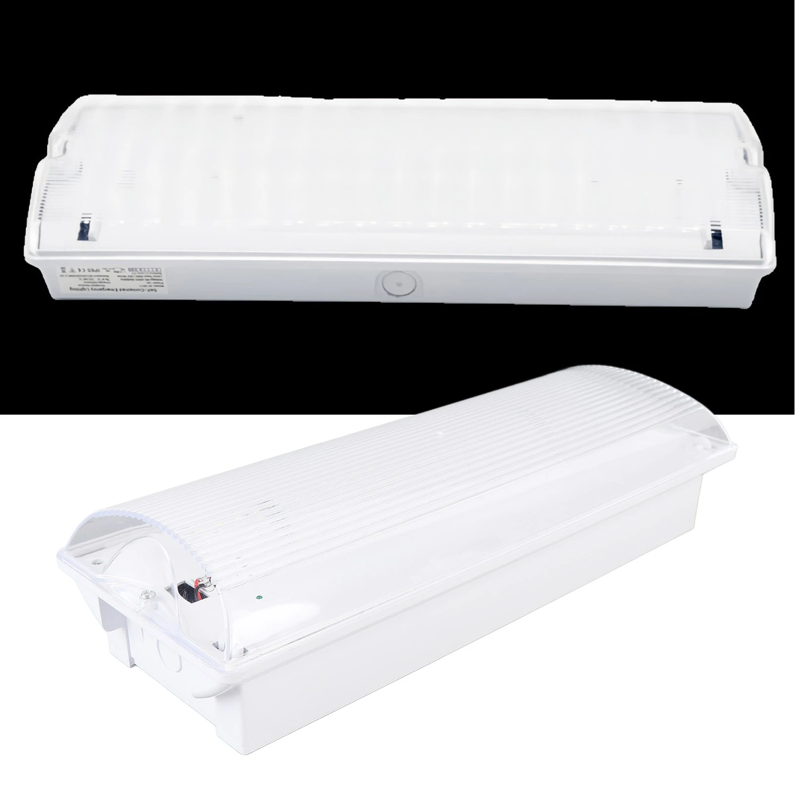 

Свет аварийного выхода IP65 Двуглавый светодиодный светильник выхода для супермаркета отеля 50 60 Гц Решение аварийного освещения