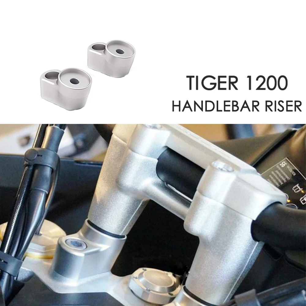 

Motorcycle 2022 Accessories Handlebar Riser With Offset FOR Tiger 1200 RALLY PRO Tiger 1200 Handlebar Riser