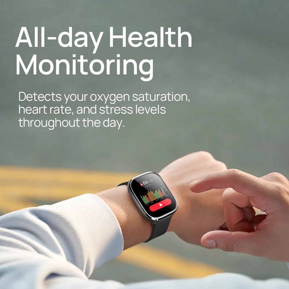 Mibro C4 Watch Super Light Design 2'' Large Screen Bluetooth Call Blood Oxygen Heart Rate Monitoring Smartwatch for Men Women - view 2