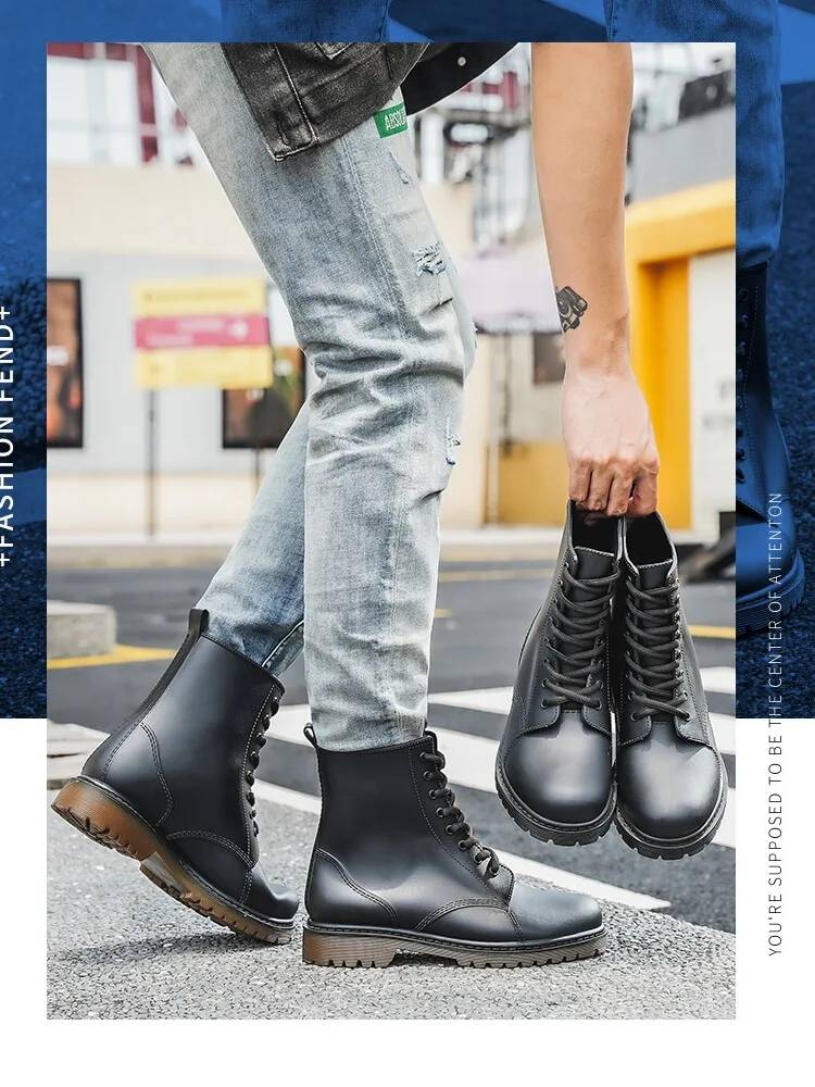 

Men's And Women's Boots Rain oes Waterproof Anti-Slip Mid-Calf Work Rubber oes Versatile Summer Pure Color Rain Boots
