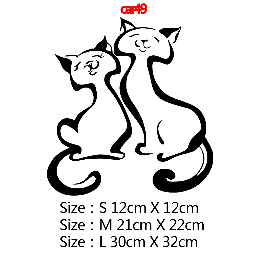 1pc Creative Kitten Car Wrap For Doorhandle For Auto Car Stickers Styling Car Decoration