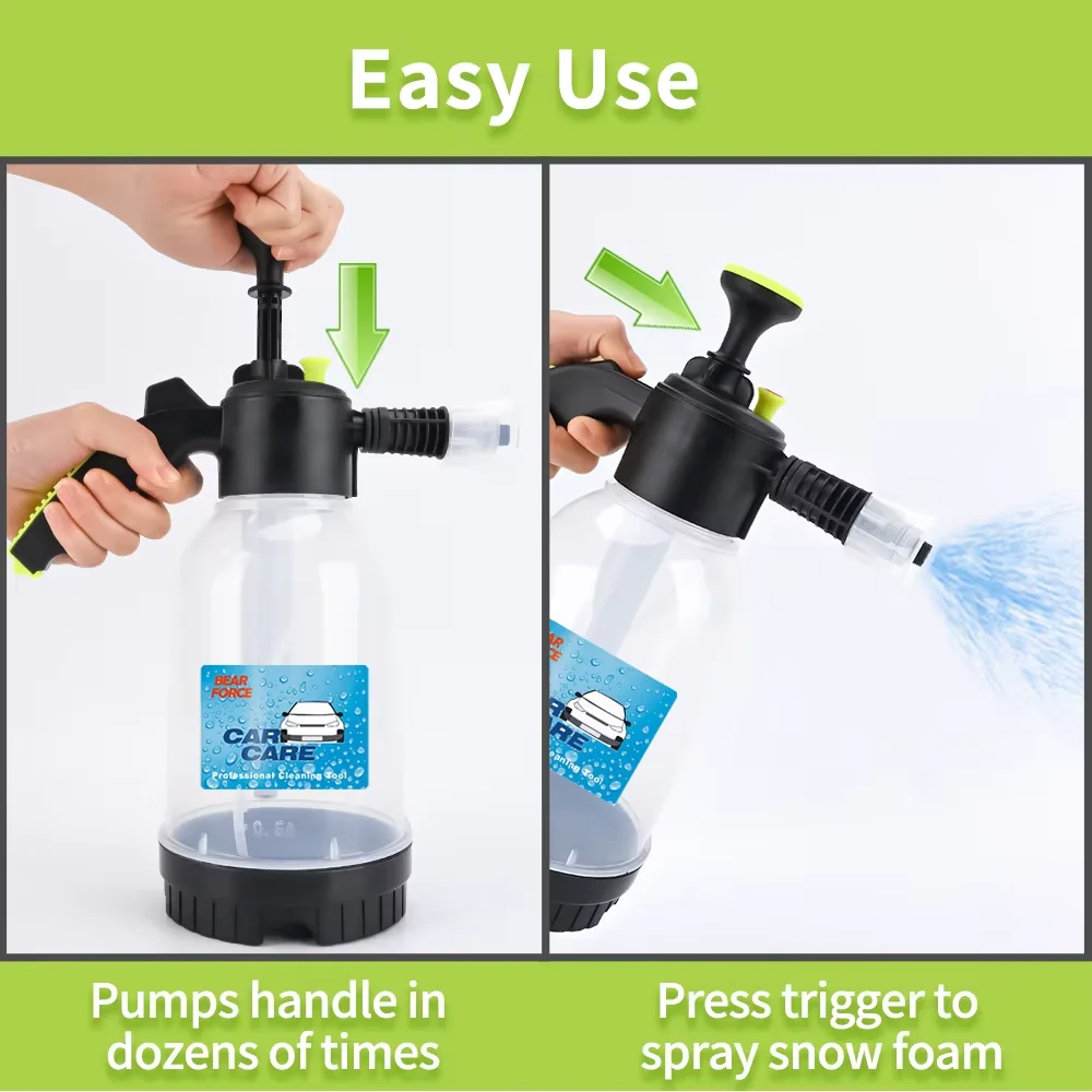 Pressure Atomizer Sprayer Pump Sprayer, Professional Spray Bottle 2L for Cleaning & Washing, for Home, Garden, Car Detailing - view 2