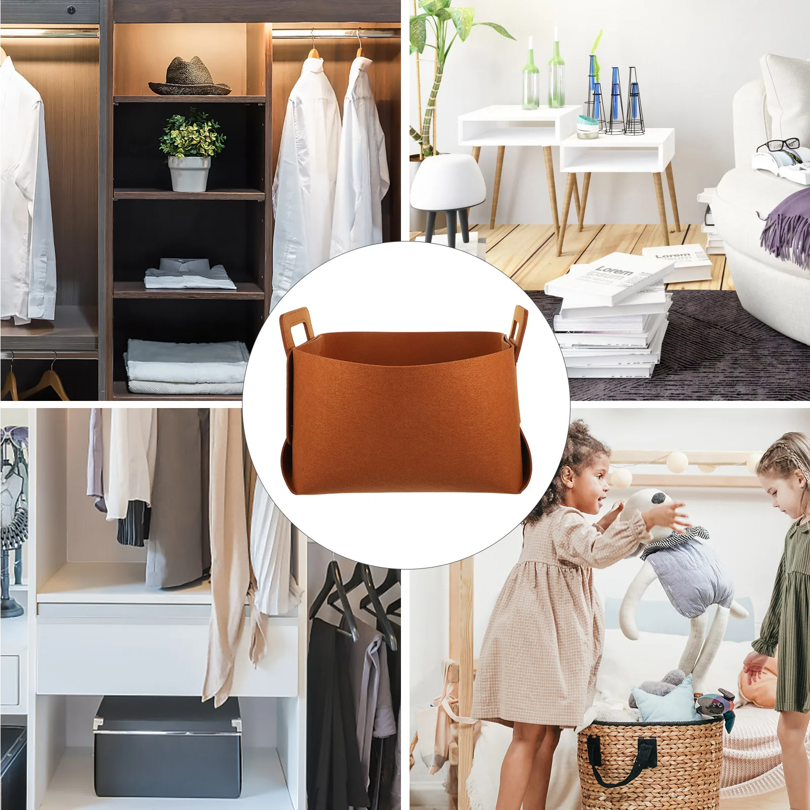 

Foldable Laundry Hamper Dirty Clothes Basket Storage Organizer Handles Space Saving Large Capacity Cloth Storage Bin Bedroom