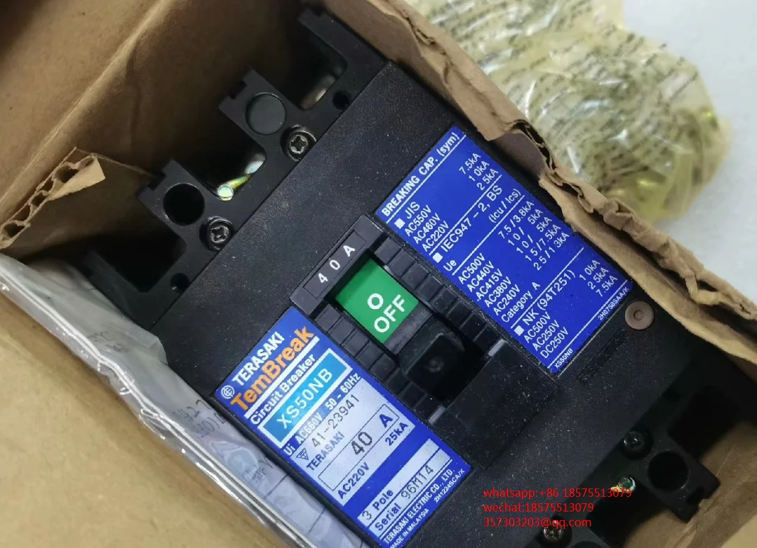 For Terasaki XS50NB Circuit Breaker Three-phase 40A  Stock New 1 PIECE