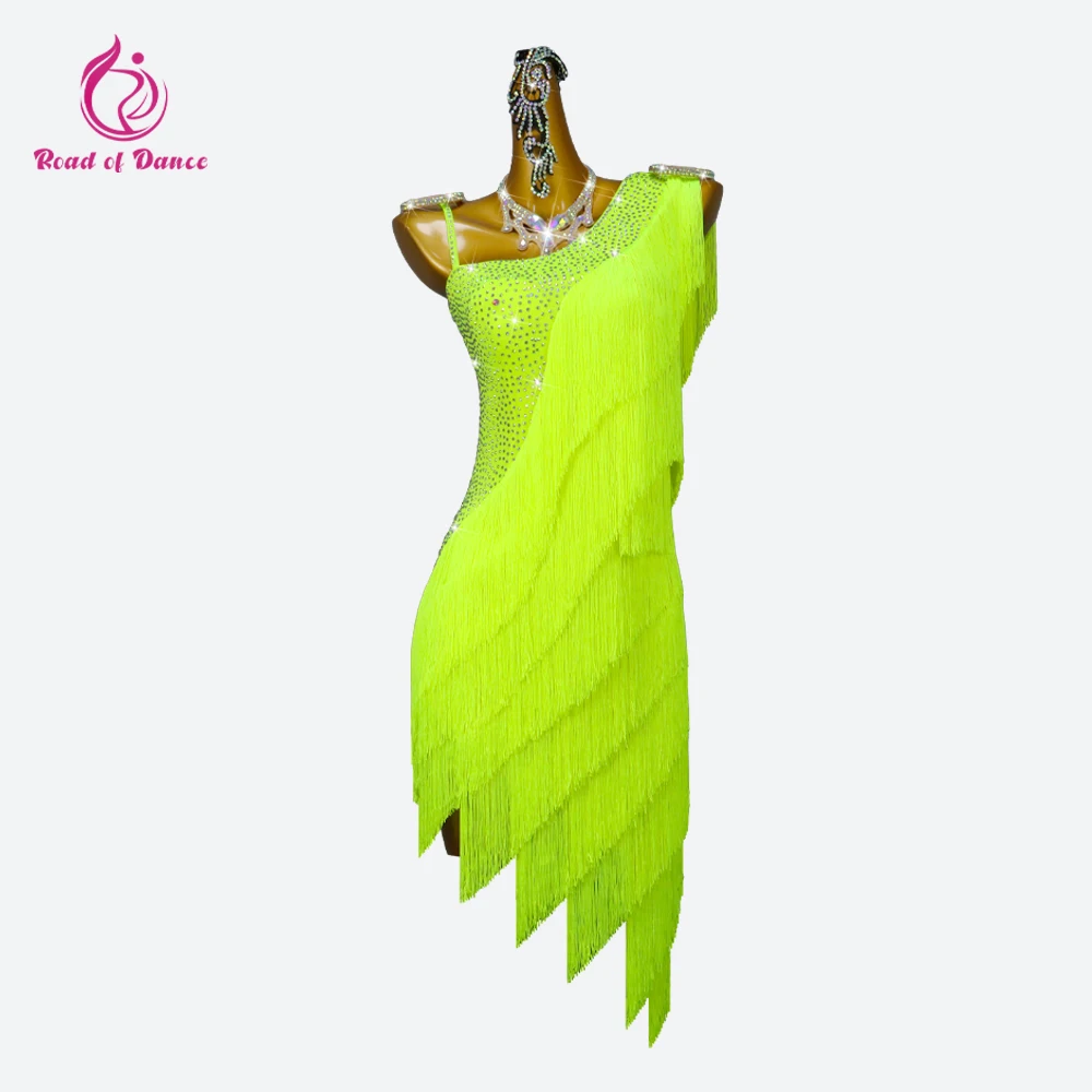 2026 Latin Dance Dresses Womens Sexy Skirts Party Clothes Elegant Formal Costume Girls Samba Match Performance Stage Sports Suit