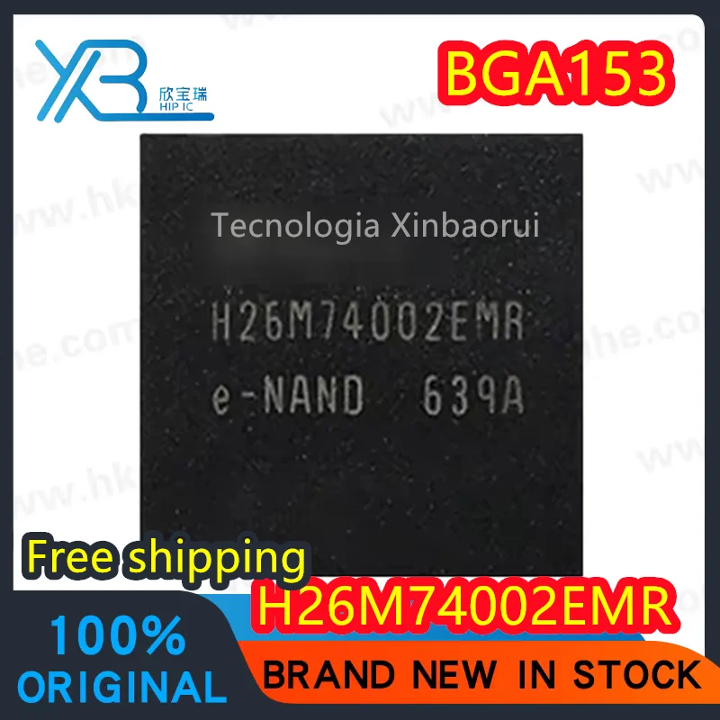 

(1/5pieces) H26M74002EMR H26M74002 BGA153 EMMC chip IC 100% brand new and original Electronics Free shipping
