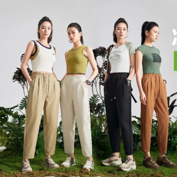 ミントワン クールパンツ ゴムウエスト ロープデザイン レディース 速乾 ロングパンツ 夏の新作 カジュアルパンツ ポケット付き