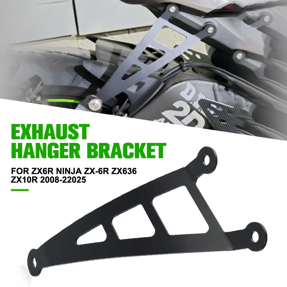 

Motorcycle Exhaust Hanger Bracket Muffler Modification Accessories For Kawasaki ZX6R Ninja ZX-6R ZX636 ZX10R 2008-2023 2024 2025