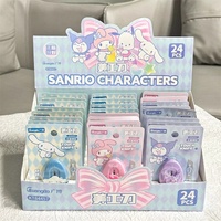 12pcs Utility Knifes Sanrio Cartoon Paper Cutters  Cinnamoroll Kuromi Anime Cutting Paper Blade Cute Portable Office Stationer