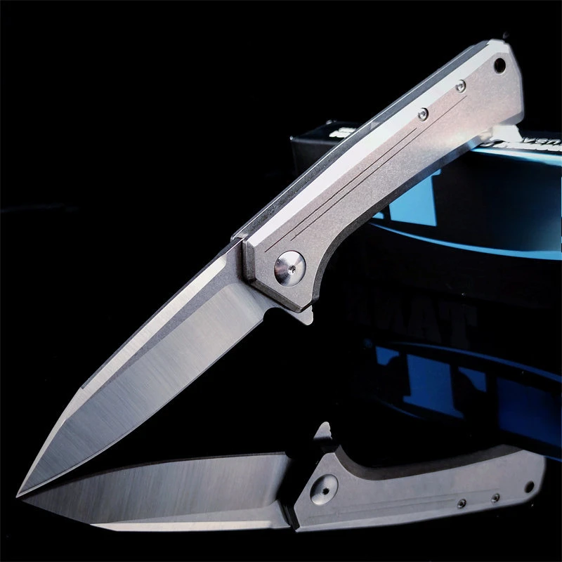 

0808 Rexford Flipper folding knife 440c steel blade outdoor camping hiking portable fruit knife Practical EDC pocket knife