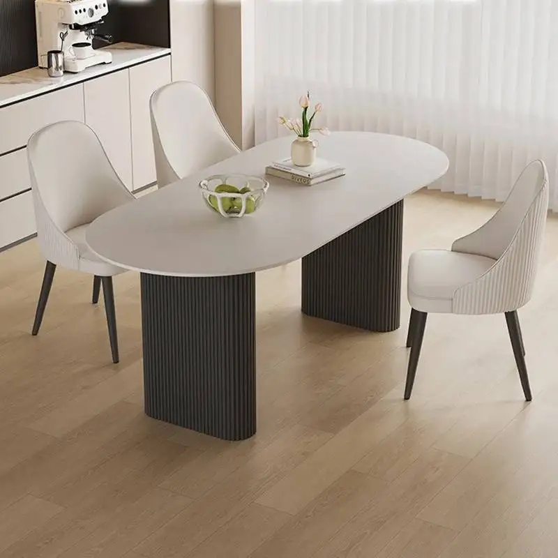 

Big Design Oval Dining Tables Restaurant Event Luxury Kitchen Dining Tables Living Room Salon Table A Manger Furniture Home
