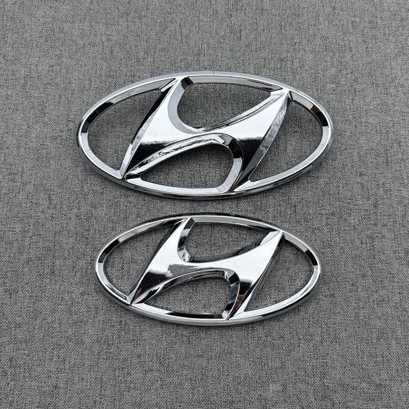 ABS Car Front Rear Grille Emblem Accessory For Hyundai Genesis N-LINE I10 I20 I30 I40 IX20 IX35 Kona Getz Veloster Tucson Elantr - view 2