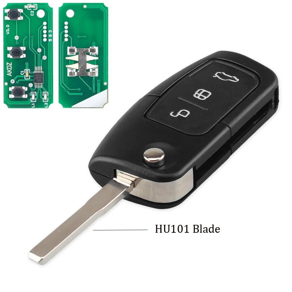 KEYYOU 433 MHZ 4D60 Chip Auto Fernbedienung Schlüssel Fit für Ford Fusion Focus Mondeo Fiesta Galaxy Automobil FO21 Klinge Flip auto Schlüssel