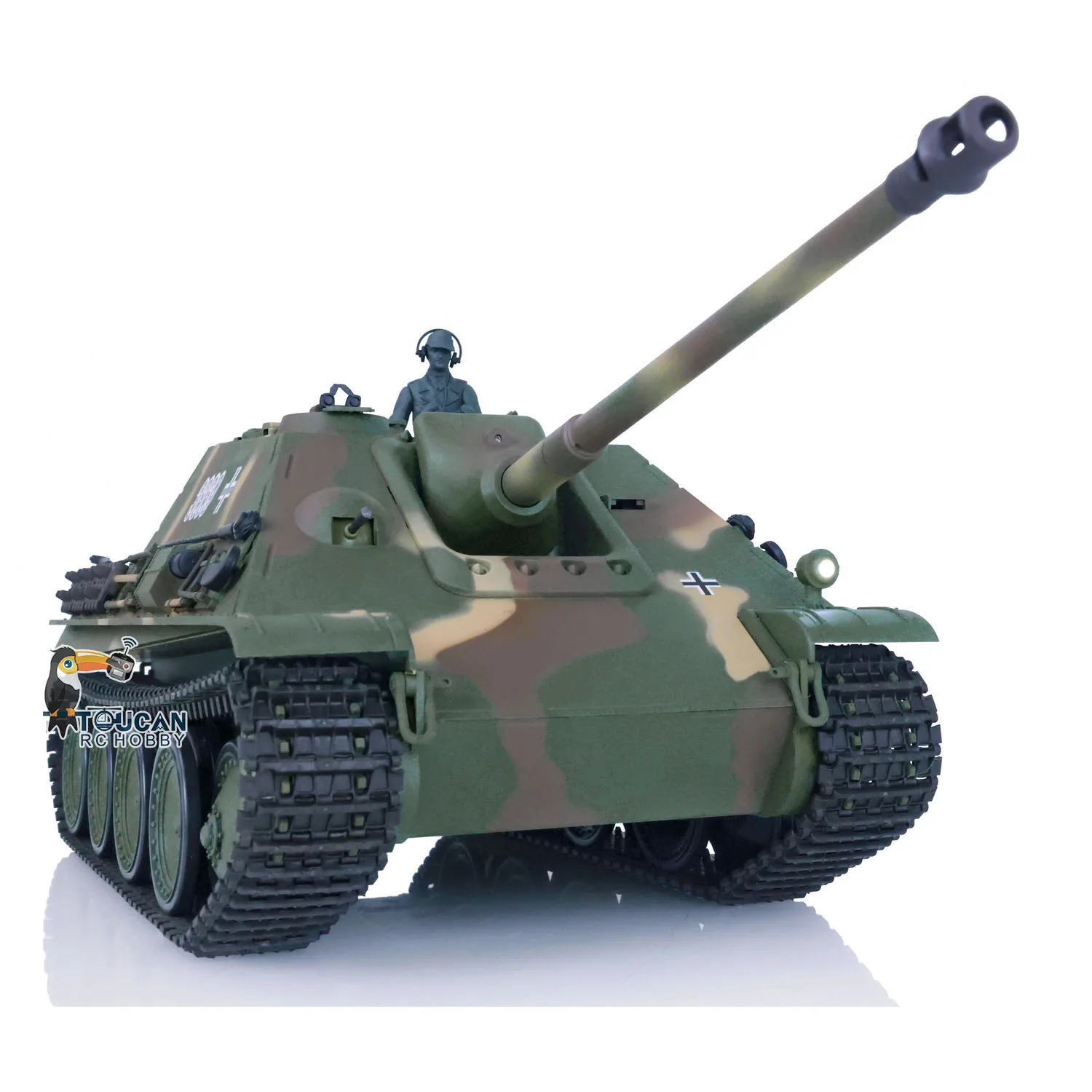 Henglong 1/16 7.0 Plastic Jadpanther FPV RTR RC Tank 3869 Steel Gearbox Smoke Effect Infrared Battle TH17438-SMT7