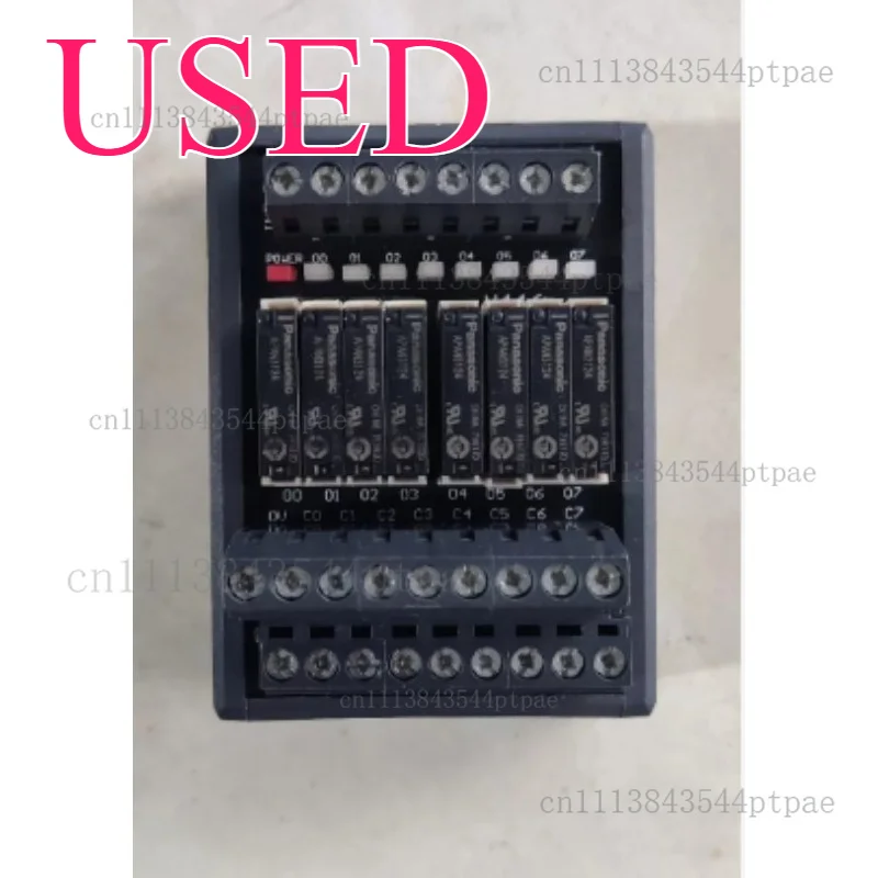 An 8-slot relay module: y446, input dc24v. (real picture taken)