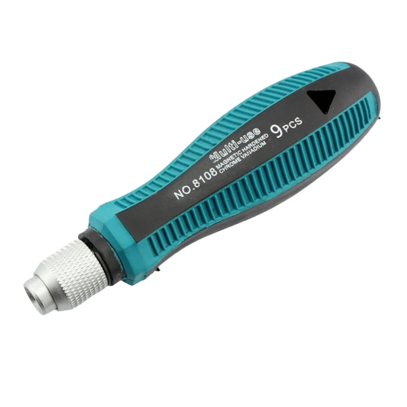 Przenośny uchwyt śrubokręta Korbowód ułatwiający przenoszenie. Nadaje się do konserwacji domu i środowisku profesjonalnym