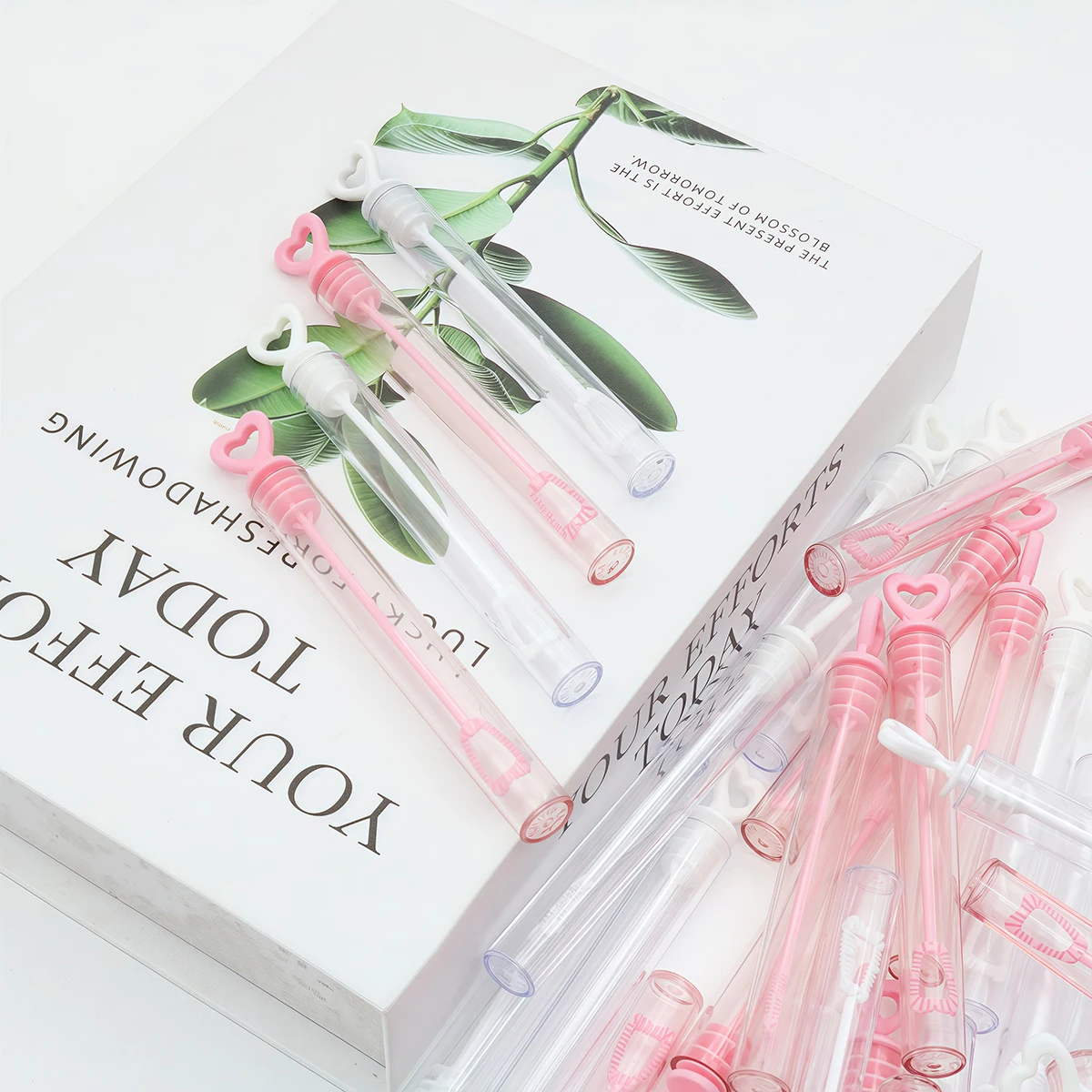 20/50pcs Love Heart Wand Tube Bubble Soap Bottle Wedding Gifts for Guests Birthday Party Favors Decoration Supplies