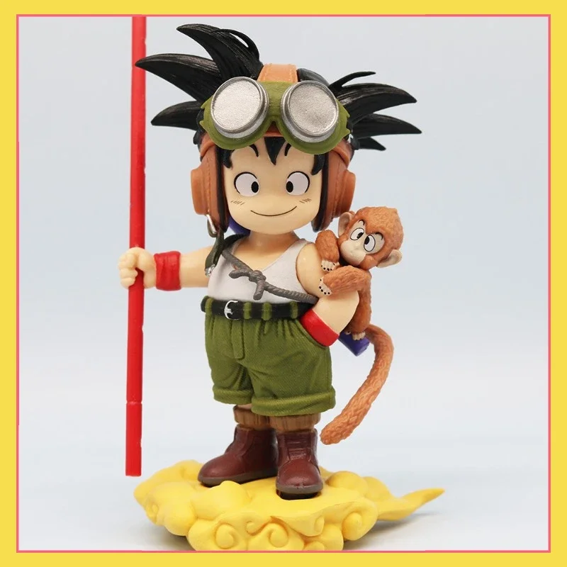 

Anime Dragon Ball Monkey Cute Little Sun Wukong Standing posture Muscle Fighting Cloud Handmade Model Ornament Gift