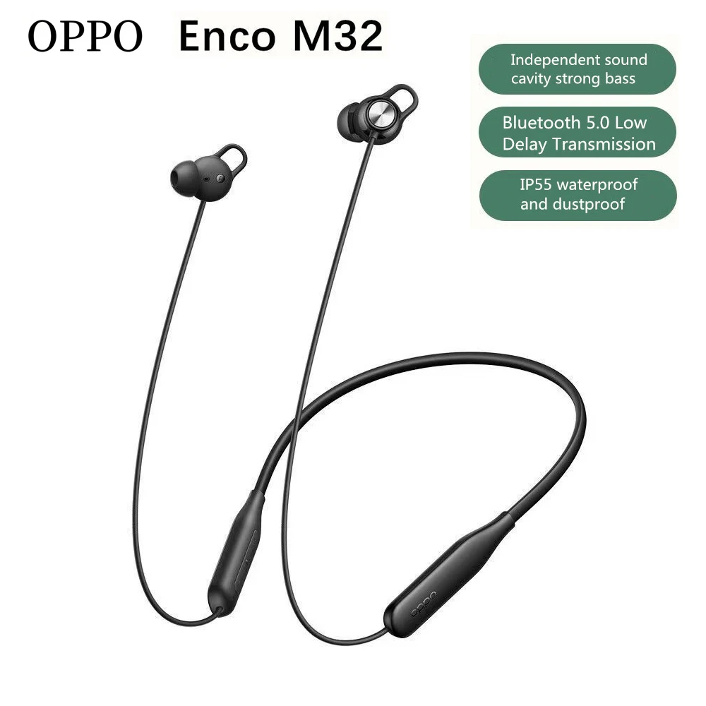 

Оригинальная Беспроводная Bluetooth-гарнитура OPPO Enco M32, подвесные спортивные модные наушники с длинным сроком службы батареи для бега и фитнеса