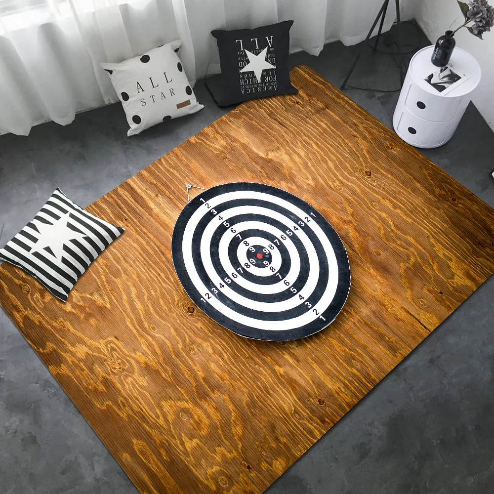 DARTS Dart Board Arrow Floor Mat Floor Mat Rectangle Anti-slip Home Soft Badmat Front Door Indoor Outdoor Mat Hotel Decor Mat