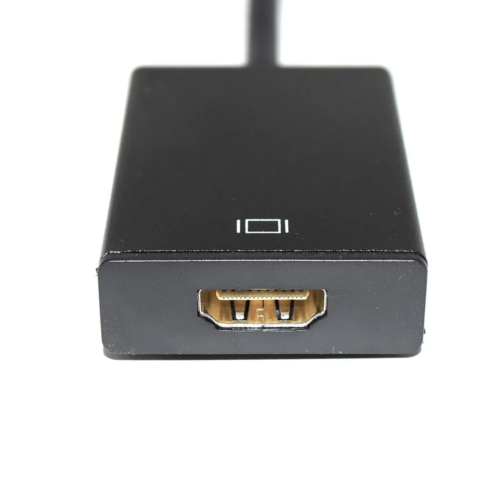 Vga to Converter 1920x1080p Full Hd USB Powered Audio Support Oxygen-Free Copper for Notebook Dvd TV Projector