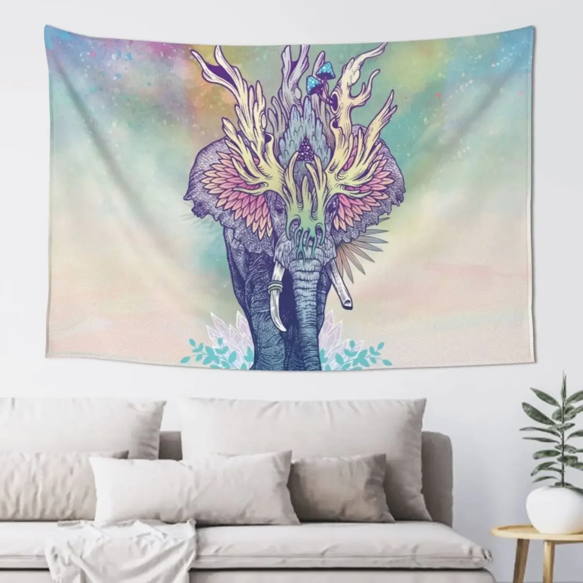 

Spirit Animal - Elephant Tapestry Carpet On The Wall Bedrooms Decor Room Decor Christmas Decoration Tapestry