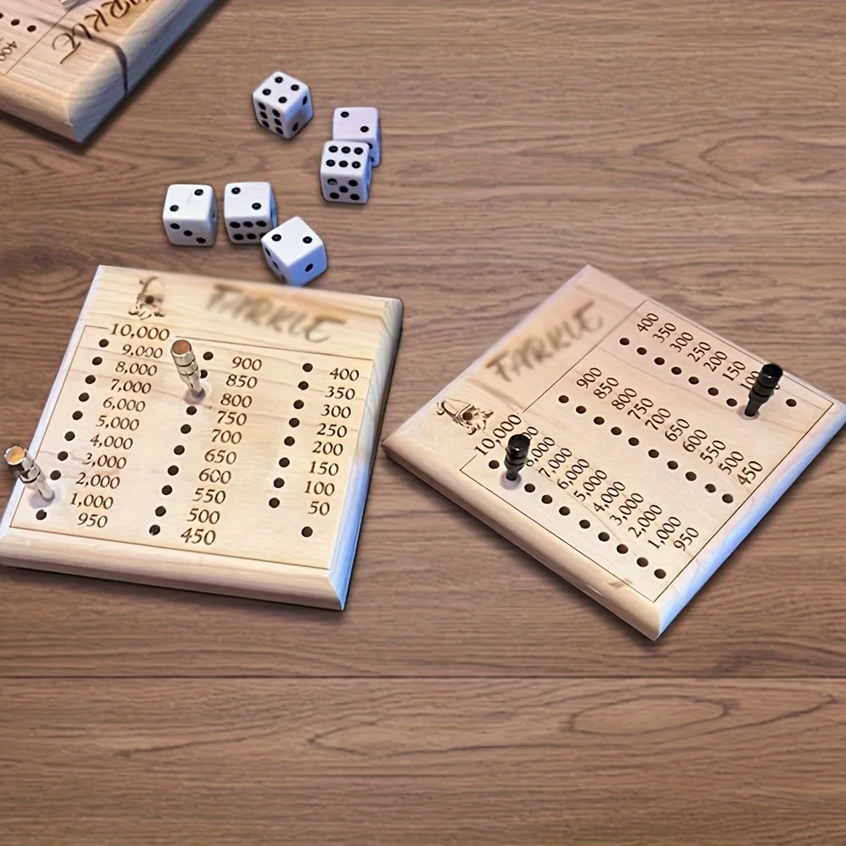 

Vintage Wooden Dice Tray, Gathering Party Game Accessory, Must-have for Dice Lovers and Family Table Games... H1257